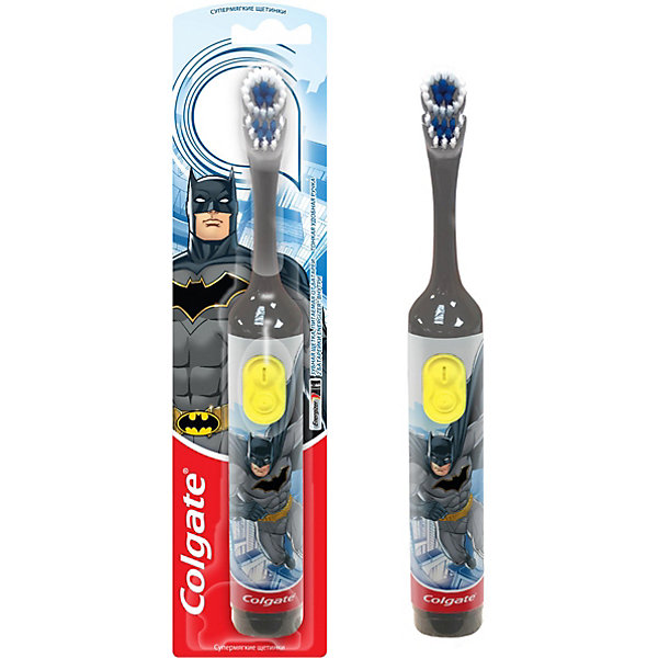 

Электрическая зубная щетка Colgate Batman супермягкая, на батарейках