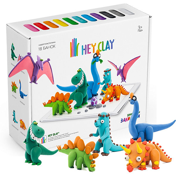 

Легкий пластилин HEY CLAY Залипаки "Динозавры, Разноцветный, Легкий пластилин HEY CLAY Залипаки "Динозавры"