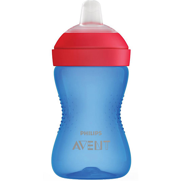 

Поильник-непроливайка Philips Avent с 9 мес, 300 мл, синий/красный