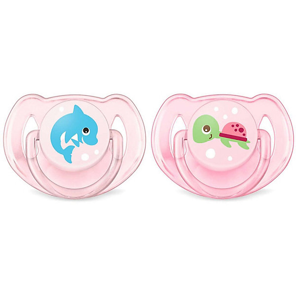 

Пустышка Philips Avent Classic 6-18 мес, 2 шт, дельфин/черепашка