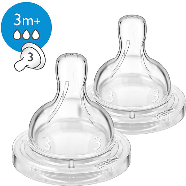 

Соска Philips Avent Anti-colic средний поток с 3 мес, 2 шт