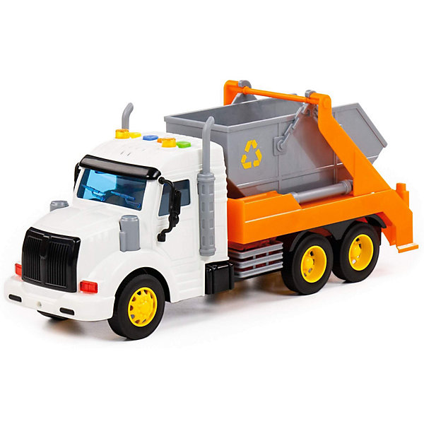 

Машинка инерционная Полесье "Профи. Автомобиль-контейнеровоз", свет, звук, Оранжевый, Машинка инерционная Полесье "Профи. Автомобиль-контейнеровоз", свет, звук