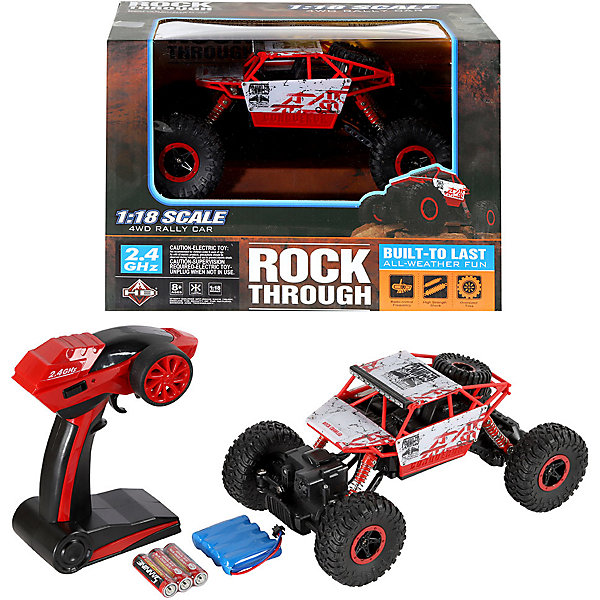 

Радиоуправляемый краулер Rock Through 4WD, 1:18, Красный, Радиоуправляемый краулер Rock Through 4WD, 1:18