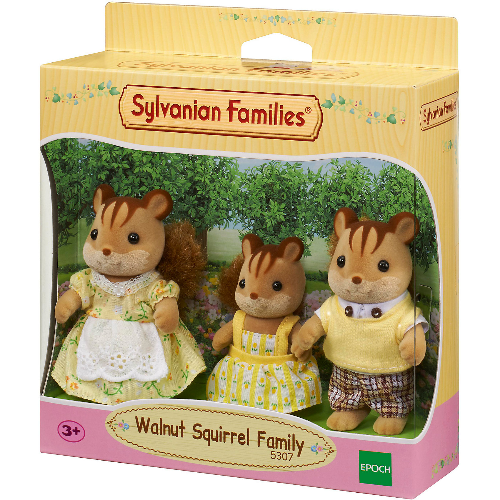 фото Игровой набор sylvanian families семья белок, 3 фигурки эпоха чудес