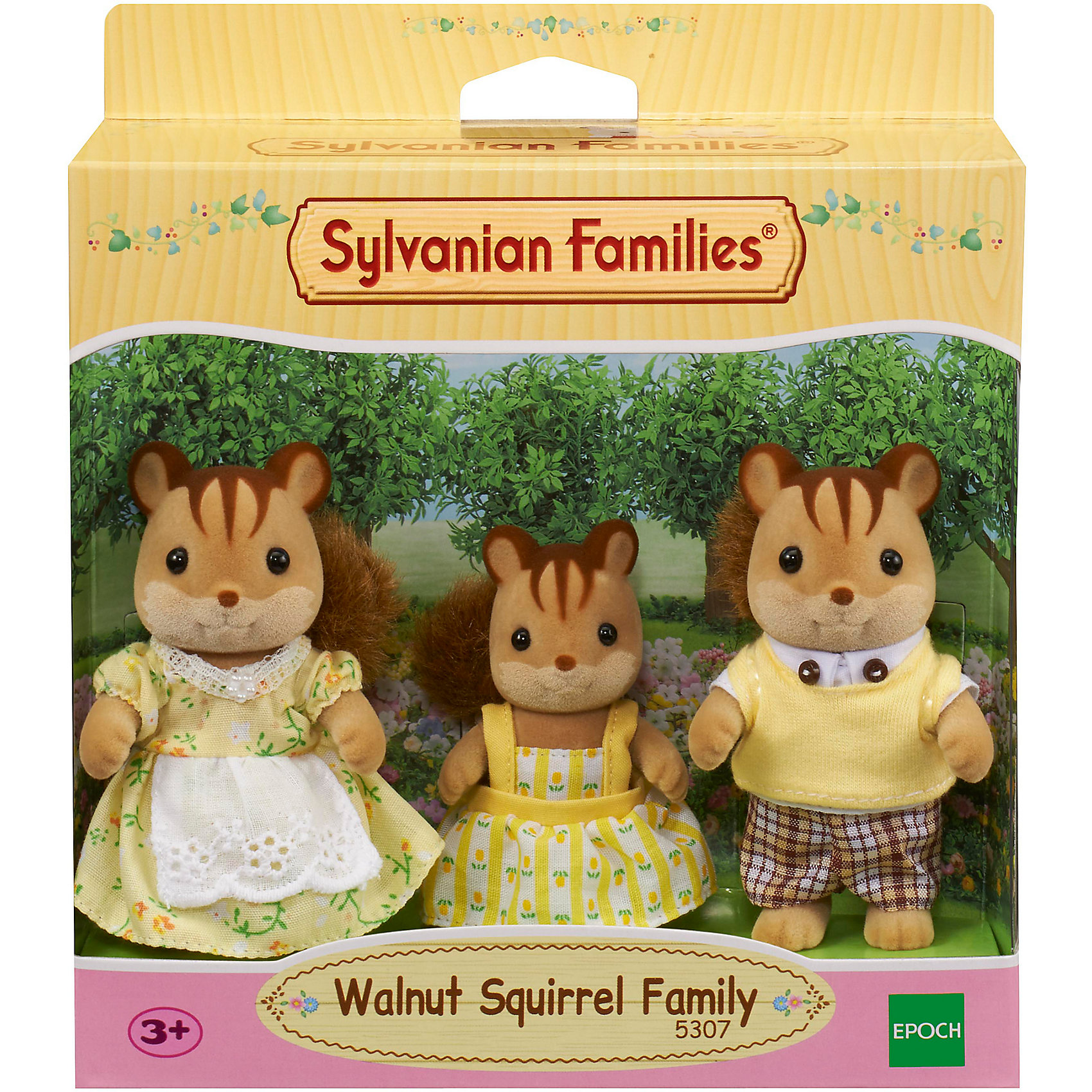 фото Игровой набор sylvanian families семья белок, 3 фигурки эпоха чудес