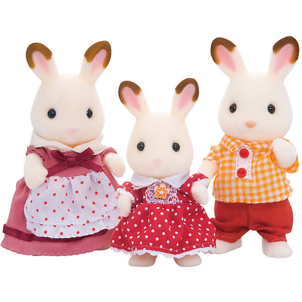 фото Игровой набор sylvanian families семья шоколадных кроликов, 3 фигурки эпоха чудес