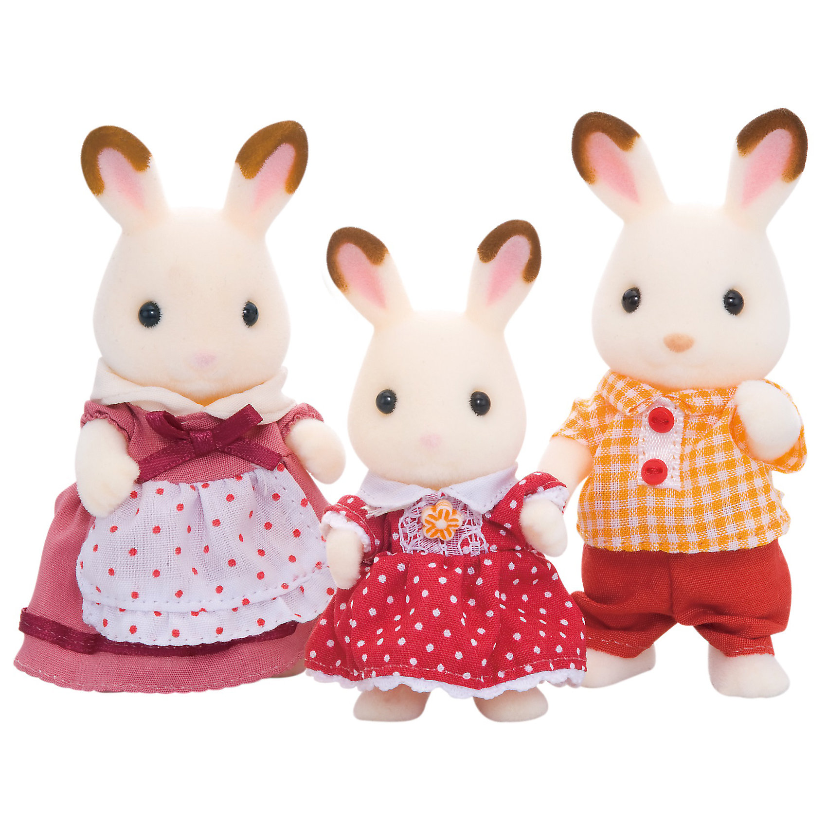 фото Игровой набор sylvanian families семья шоколадных кроликов, 3 фигурки эпоха чудес