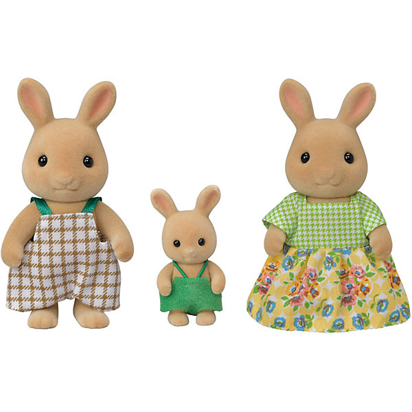 фото Игровой набор sylvanian families семья солнечных кроликов, 3 фигурки эпоха чудес