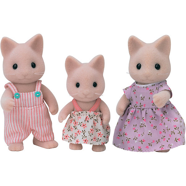 

Игровой набор Sylvanian Families Семья кошек, 3 фигурки, Бежевый, Игровой набор Sylvanian Families Семья кошек, 3 фигурки