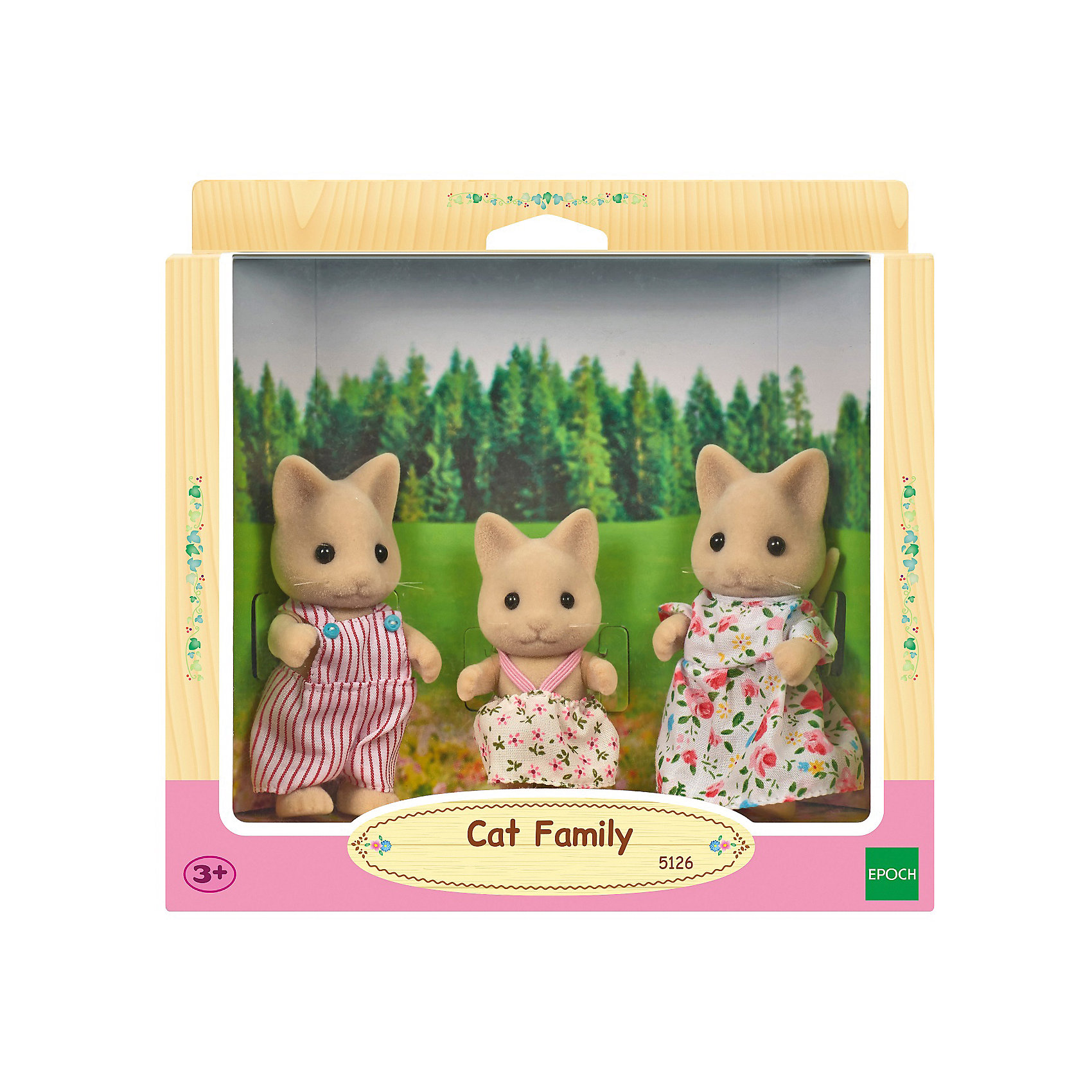 фото Игровой набор sylvanian families семья кошек, 3 фигурки эпоха чудес