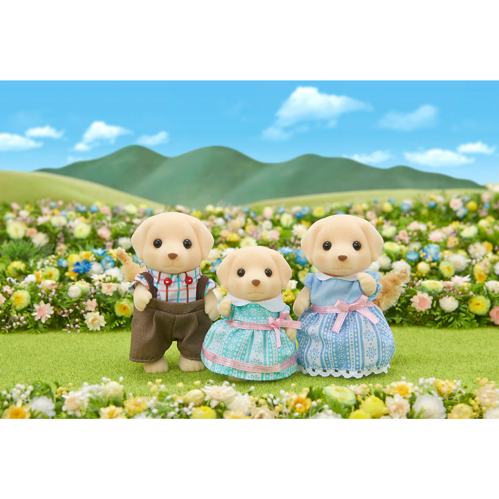 фото Игровой набор sylvanian families семья лабрадоров, 3 фигурки эпоха чудес