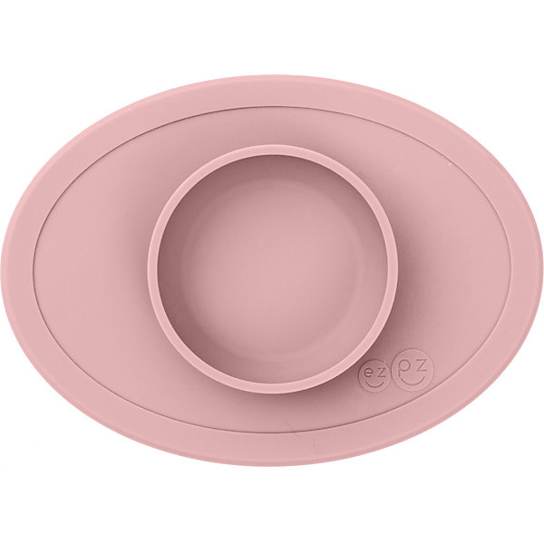 фото Тарелка с подставкой ezpz tiny bowl нежно-розовый