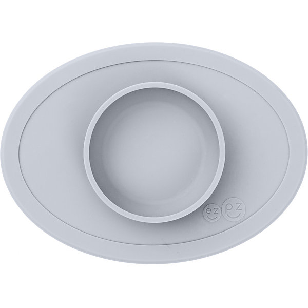

Тарелка с подставкой Ezpz Tiny Bowl светло-серая