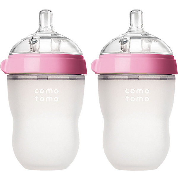 

Набор бутылочек Comotomo Natural Feel 250 мл, розовый