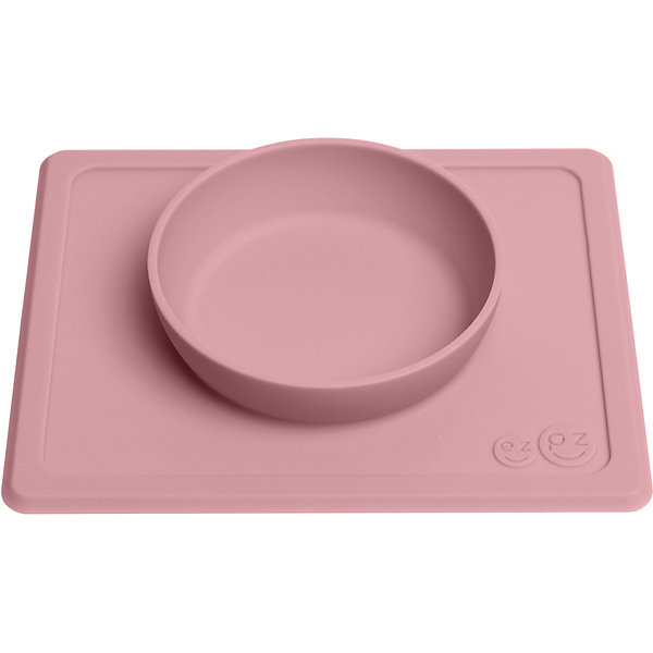 фото Тарелка с подставкой ezpz mini bowl нежно-розовая