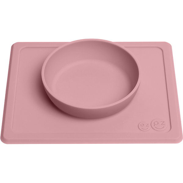 

Тарелка с подставкой Ezpz Mini Bowl нежно-розовая