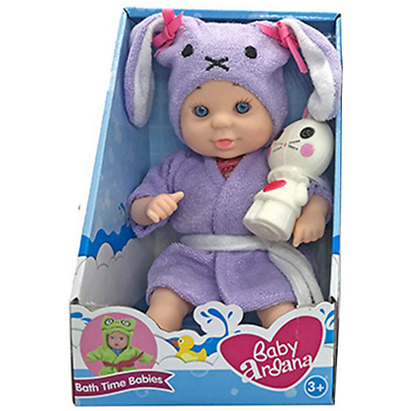 фото Кукла-пупс abtoys baby ardana, с игрушкой зайцем, 23 см