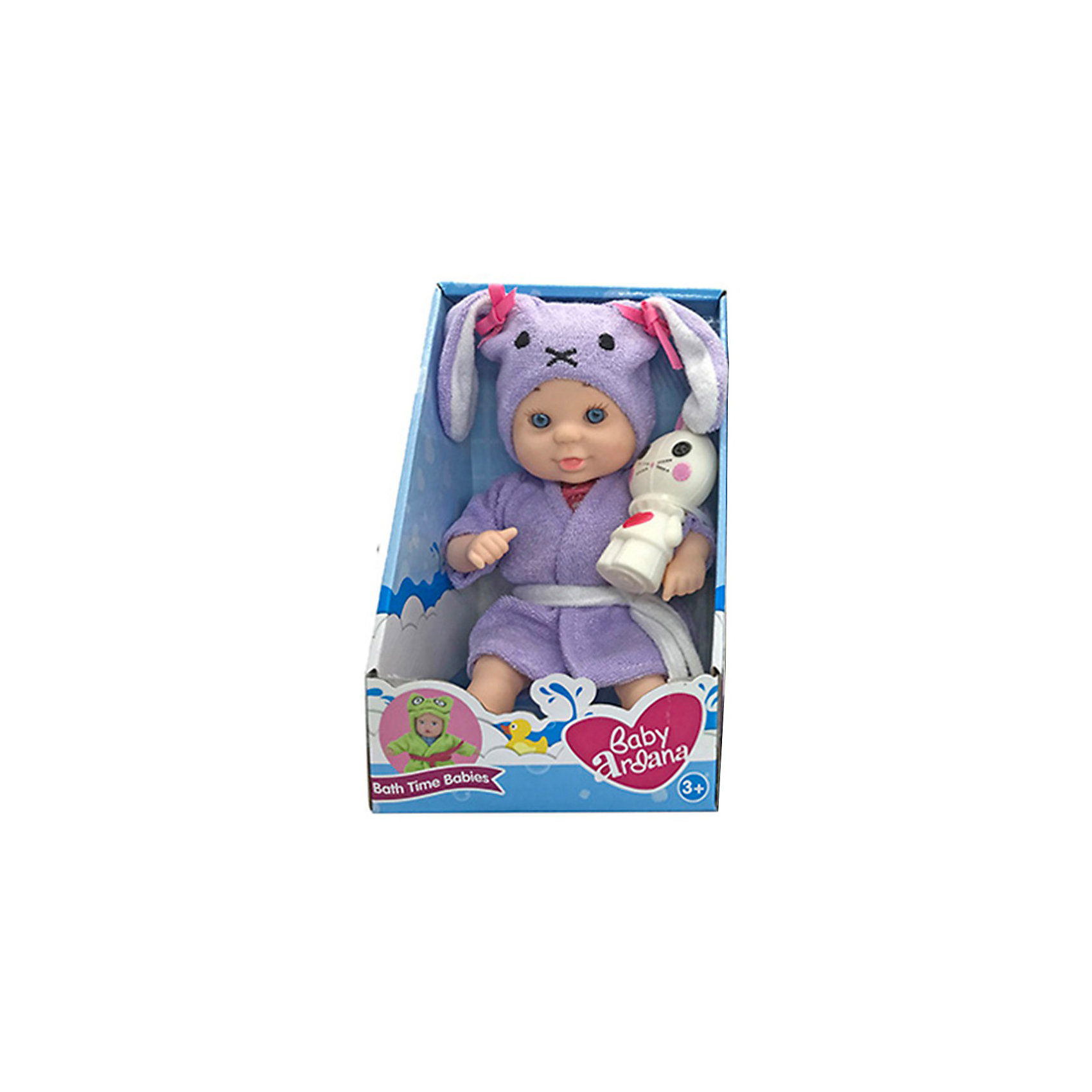 фото Кукла-пупс abtoys baby ardana, с игрушкой зайцем, 23 см