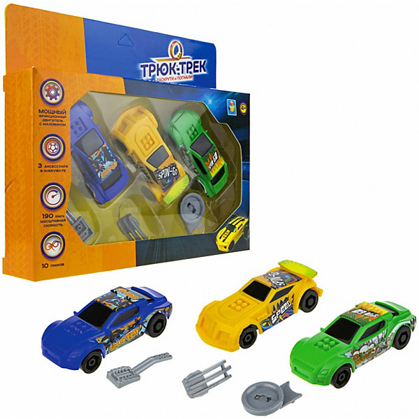

Набор Трюк-трек 1Toy "Машинки фрикционные, Разноцветный, Набор Трюк-трек 1Toy "Машинки фрикционные"