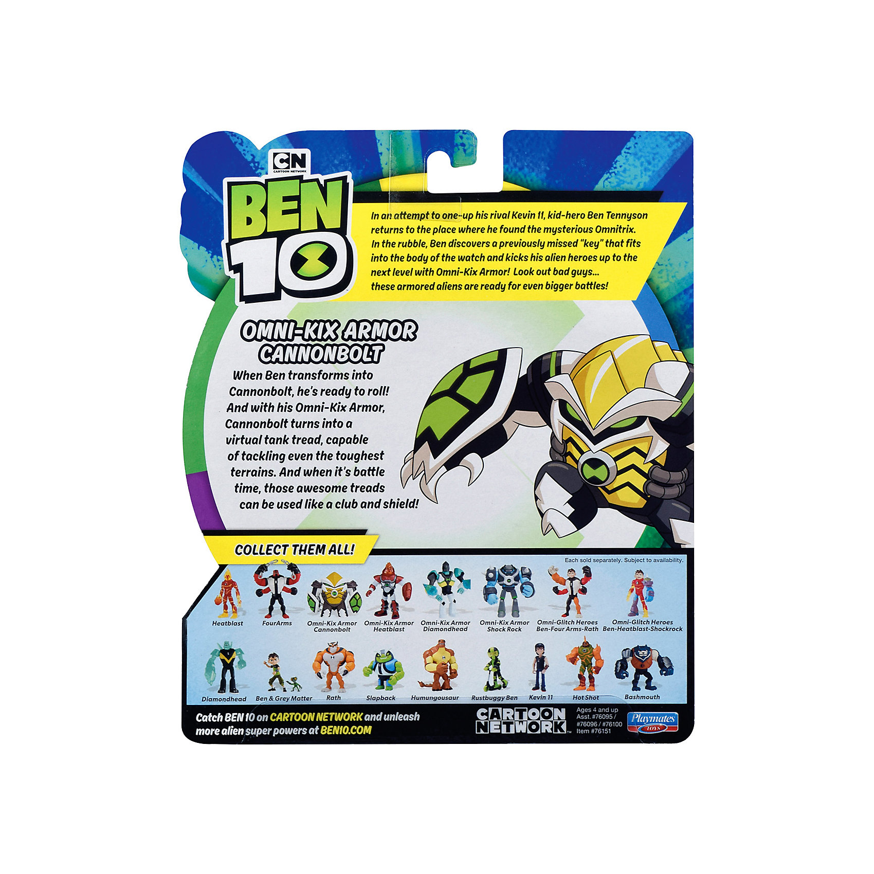 фото Игровая фигурка playmates ben 10 бронированный ядро, 12,5 см