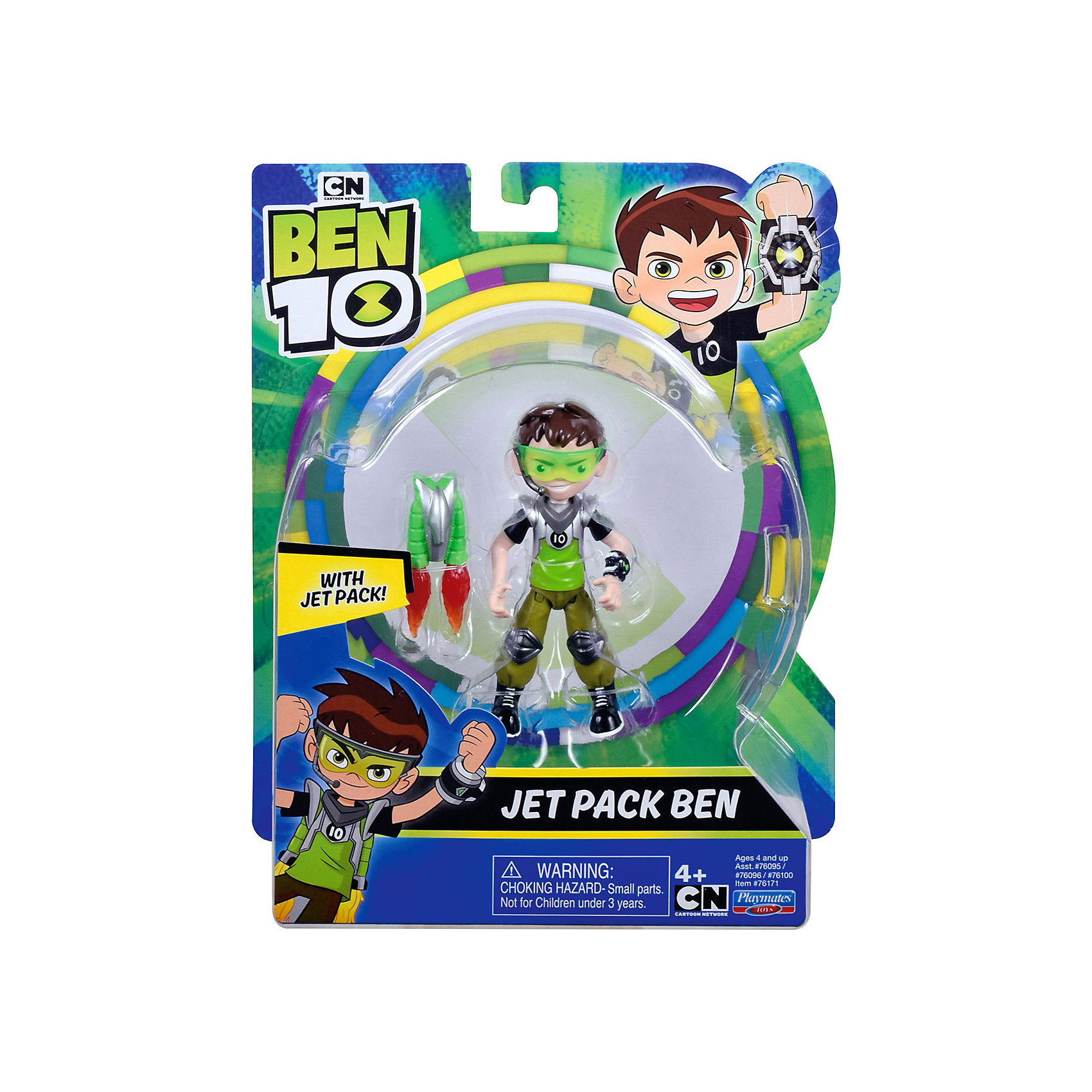 фото Игровая фигурка playmates ben 10 бен с реактивным рюкзаком, 12,5 см