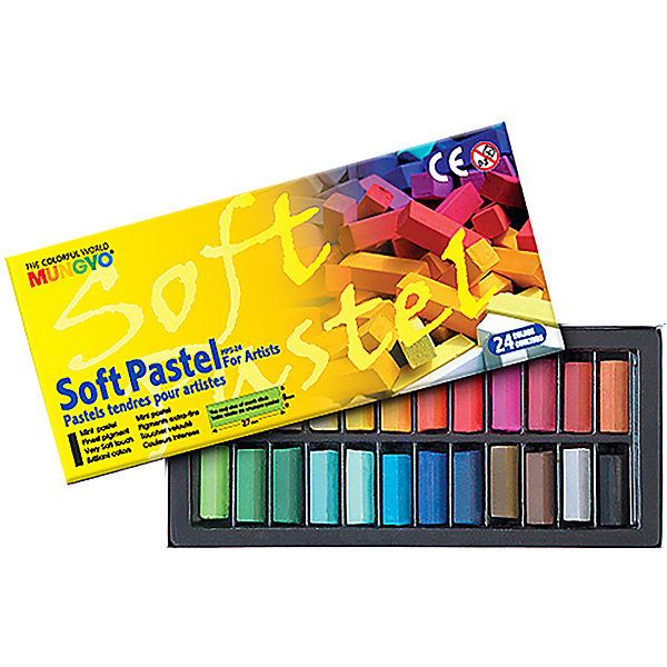 фото Пастель сухая mungyo soft pastel мягкая, 24 цвета