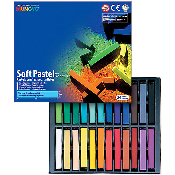 

Пастель сухая Mungyo Soft Pastel мягкая, 24 цвета