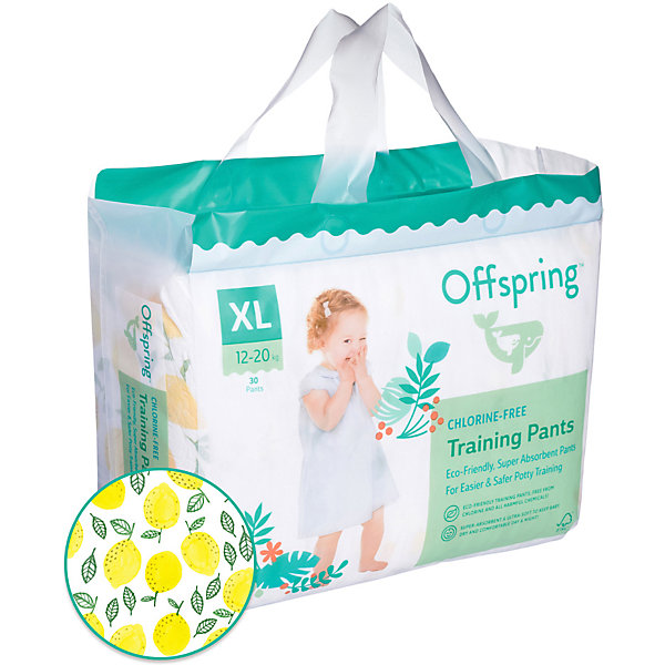 

Трусики-подгузники Offspring Лимоны 12-20 кг, 30 шт