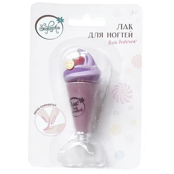 

Лак для ногтей ABtoys Зефирка "Черничный коктейль", с перламутром