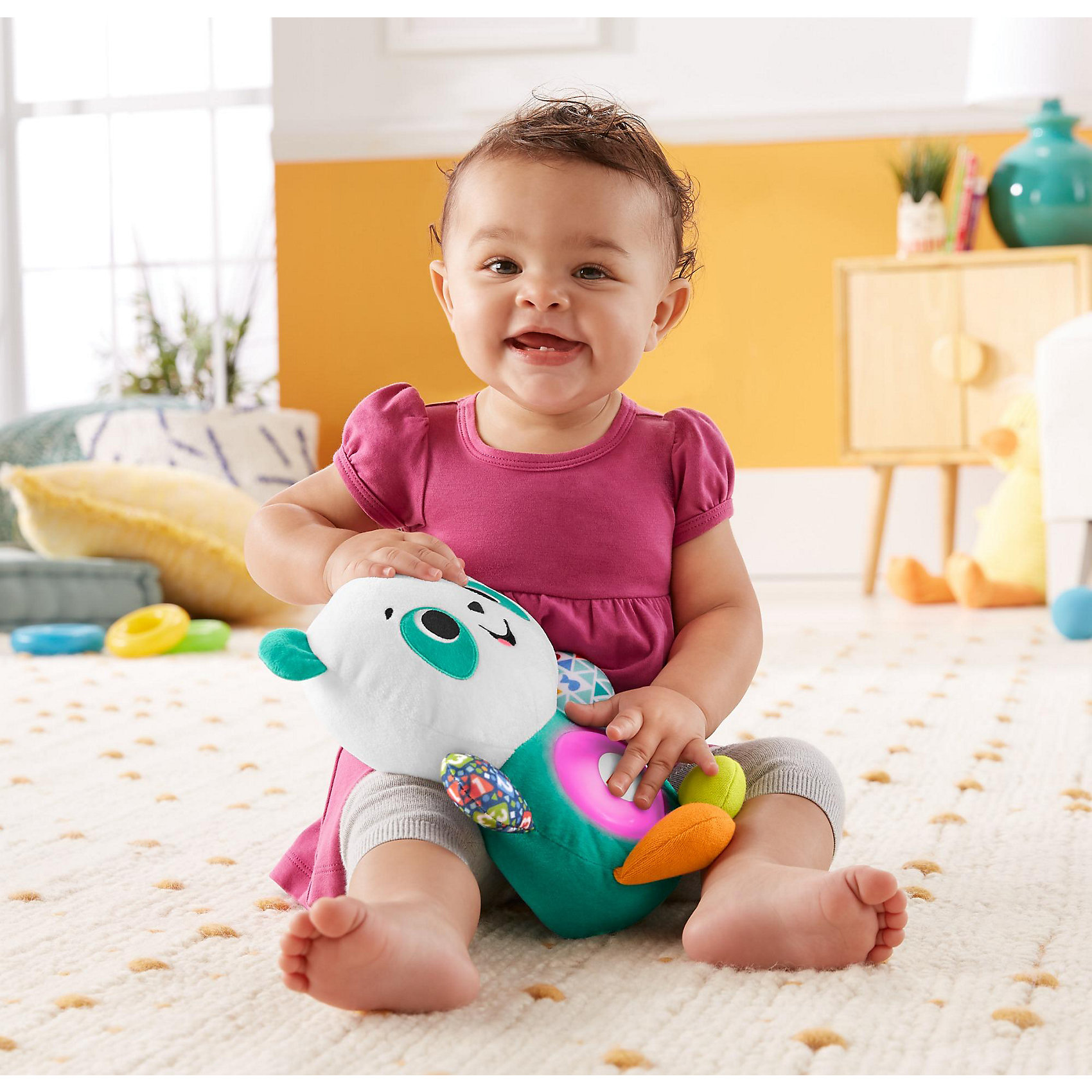 фото Игрушка развивающая fisher-price linkimals плюшевый панда mattel