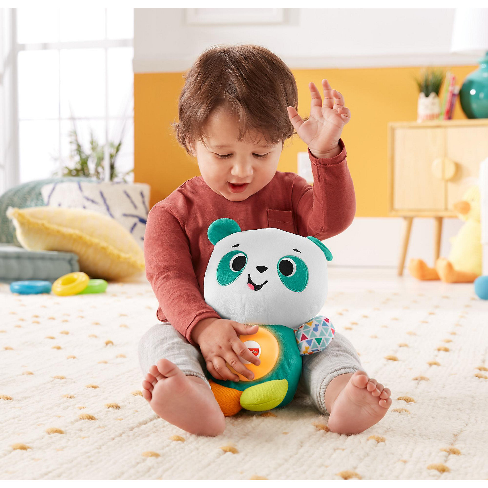 фото Игрушка развивающая fisher-price linkimals плюшевый панда mattel