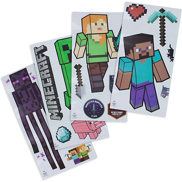 

Наклейки Paladone Minecraft, Разноцветный, Наклейки Paladone Minecraft