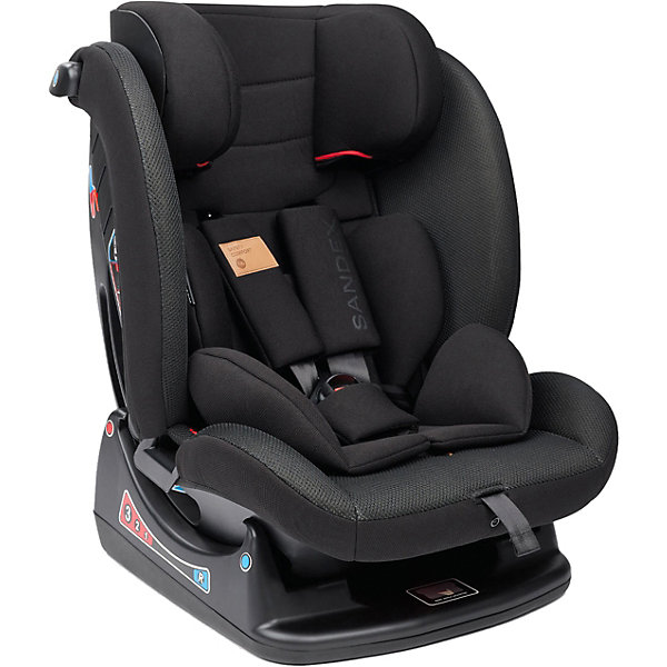 Автокресло Sandex 0-36 кг, чёрный Happy Baby 17590897