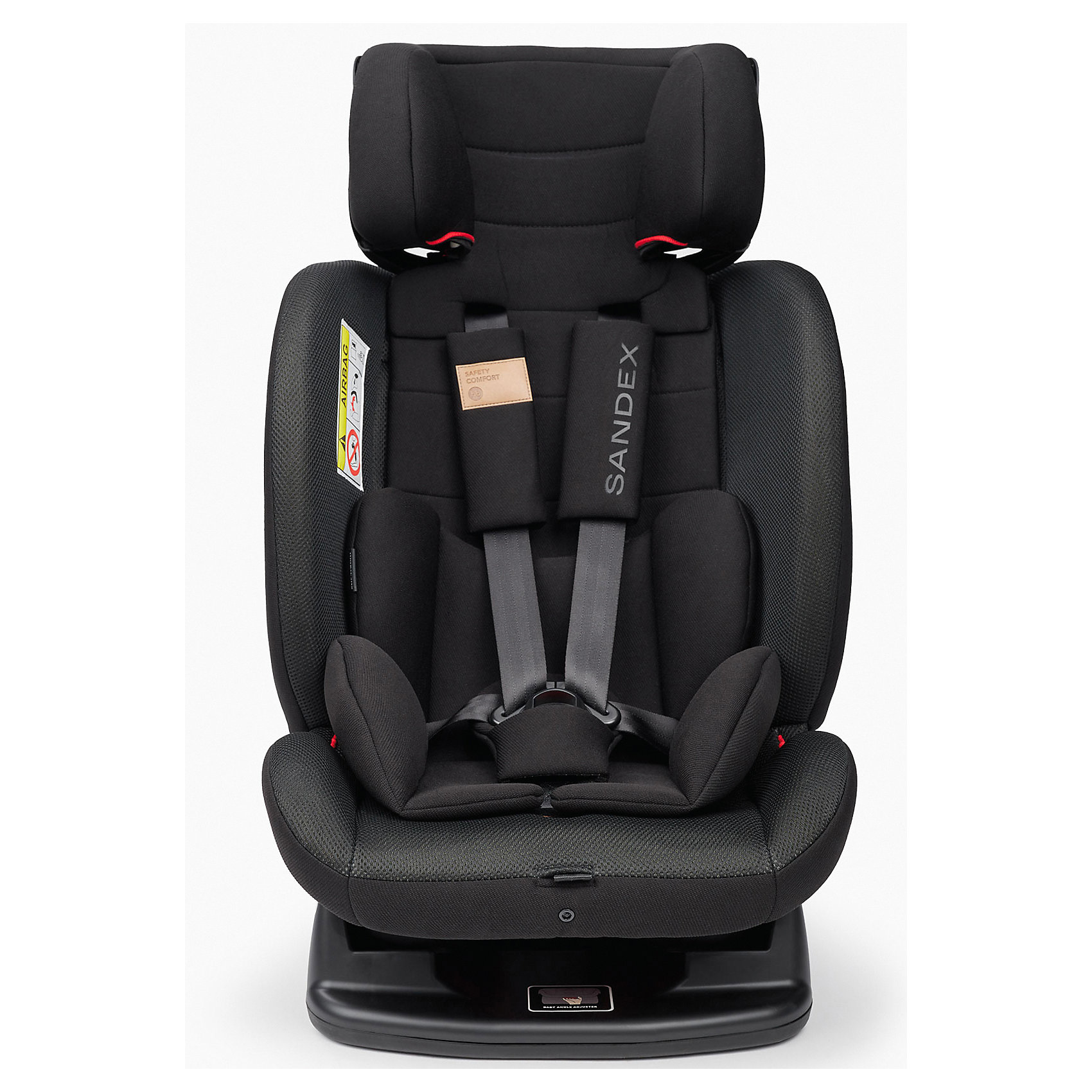 Автокресло Sandex 0-36 кг, чёрный Happy Baby 17590897