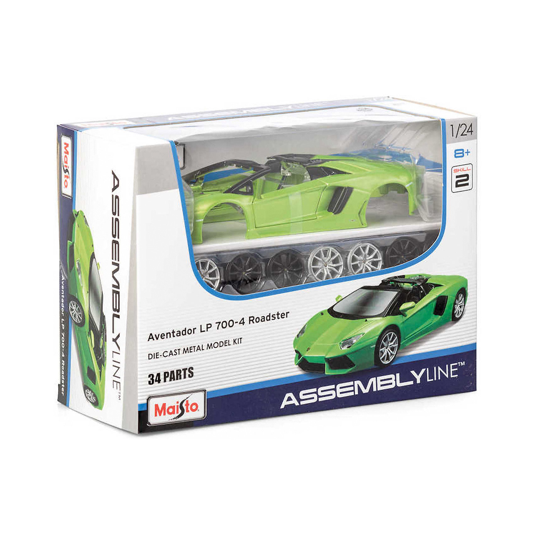 фото Машинка-конструктор maisto lamborghini aventador lp 700-4 roadster, 1:24