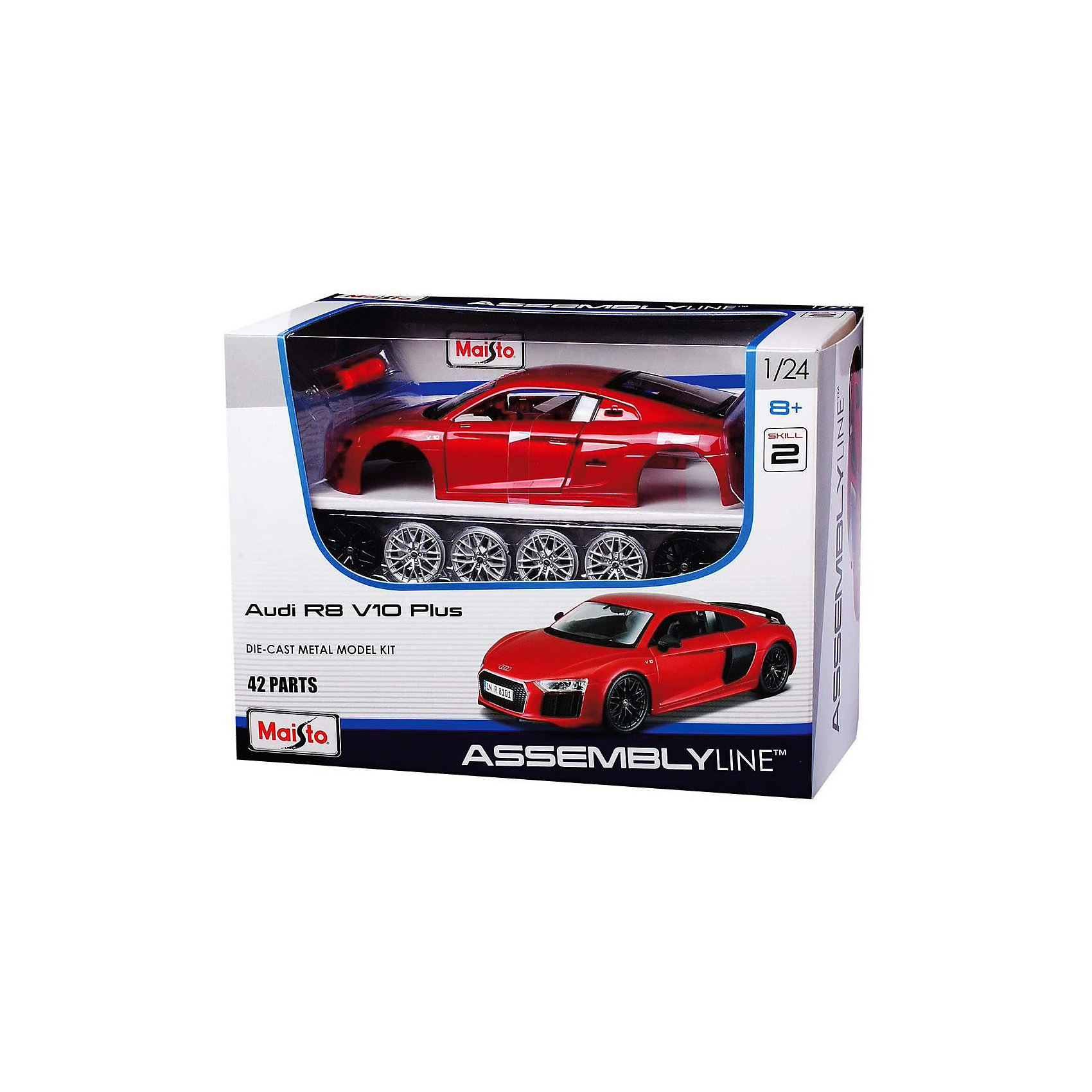 фото Машинка-конструктор maisto audi r8 v10 plus, 1:24