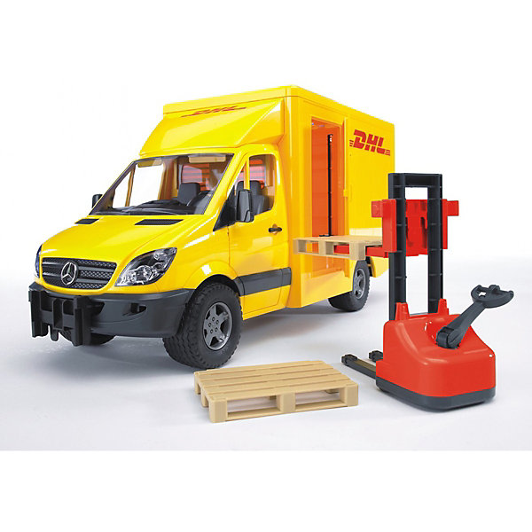 

Машинка Bruder Mercedes-Benz Sprinter фургон DHL с погрузчиком