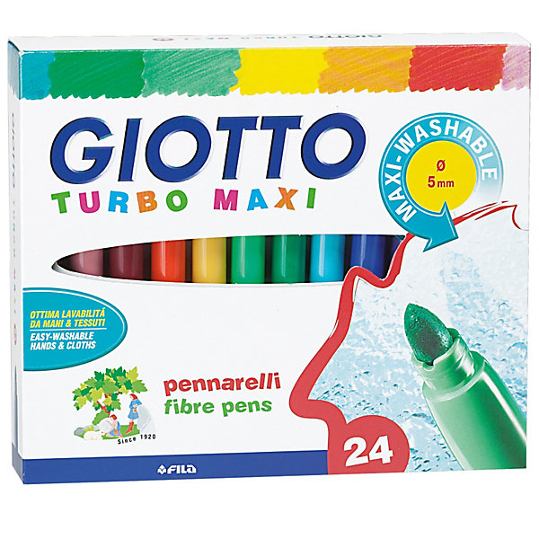 

Утолщенные фломастеры Giotto на водной основе, 24 шт