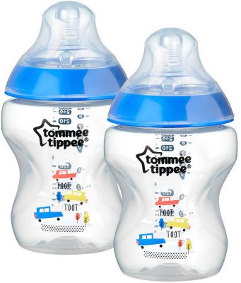 Бутылочки для кормления Tommee Tippee Closer to Nature с антиколиковым клапаном, 260 мл, 2 шт., синяя, артикул:1994561 - Кормление малыша Бутылочки для кормления Tommee Tippee Closer to Nature с антиколиковым клапаном, 260 мл, 2 шт., синяя, артикул:1994561 - Кормление малыша