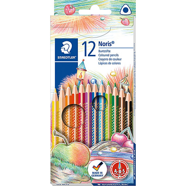 

Staedtler Карандаши цветные NorisClub трехгранные, 12цв.