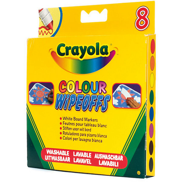 

Фломастеры "8 цветов радуги" для белой доски, Crayola