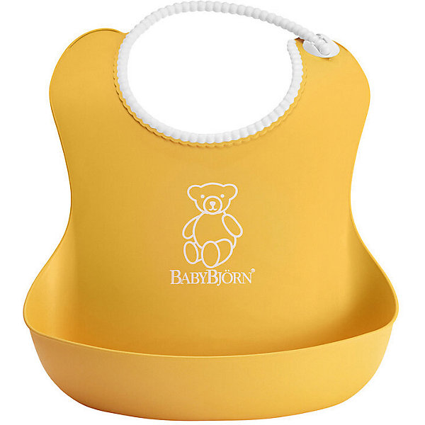 BabyBjorn Мягкий нагрудник с карманом BabyBjorn, жёлтый