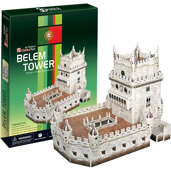

Пазл 3D "Башня Белен (Португалия)", 46 деталей, CubicFun