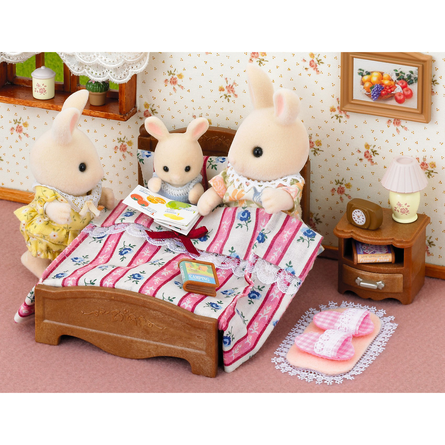 фото Набор "Большая кровать и тумбочка" Sylvanian Families Эпоха чудес