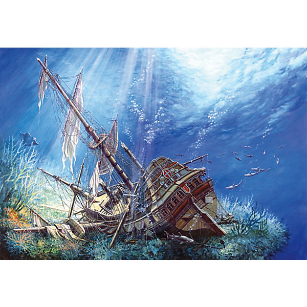

Пазл "Затонувший корабль", 2000 деталей, Castorland