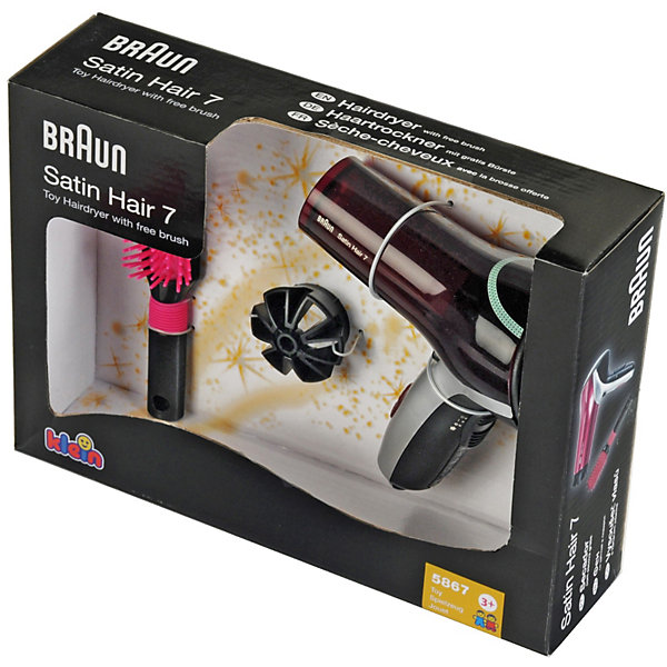 

Игровой набор Klein Braun Satin Hair 7 Фен с щеткой