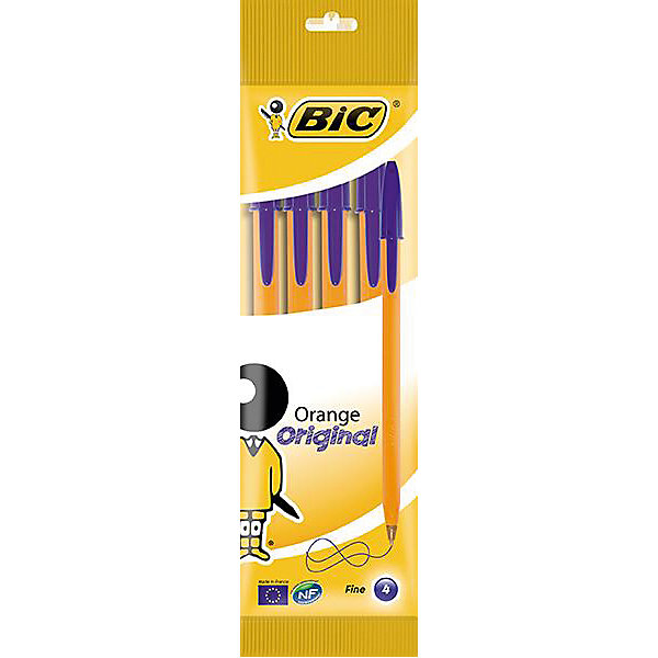 

BIC Ручка Оранж синяя 4 шт. в упаковке