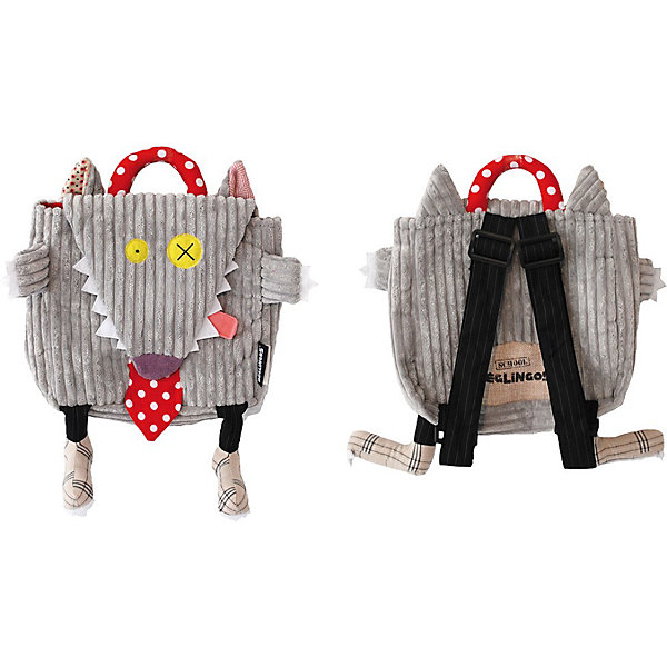 

Рюкзак Deglingos Bigbos The Wolf серый, Рюкзак Deglingos Bigbos The Wolf