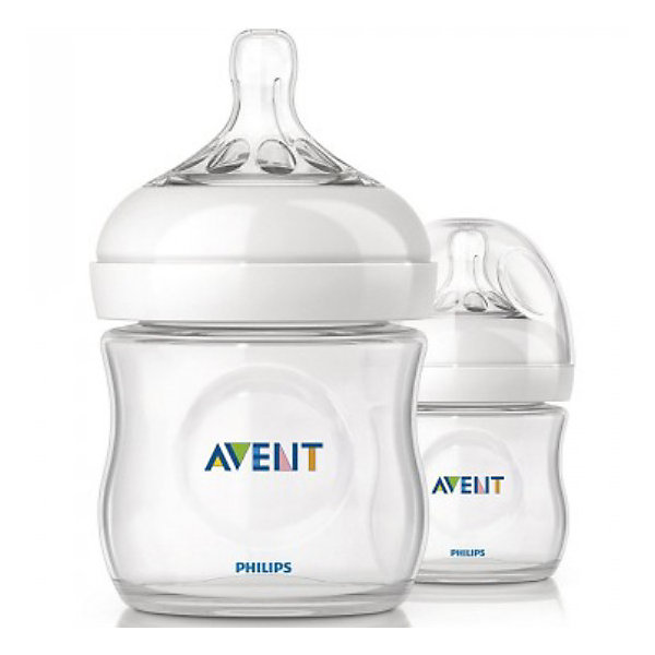 

Бутылочки для кормления Natural, 125 мл, медленный поток, 2 шт., AVENT