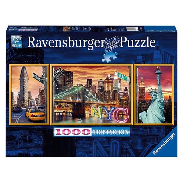 

Пазл-триптих "Ослепительный Нью Йорк" Ravensburger, 1000 деталей